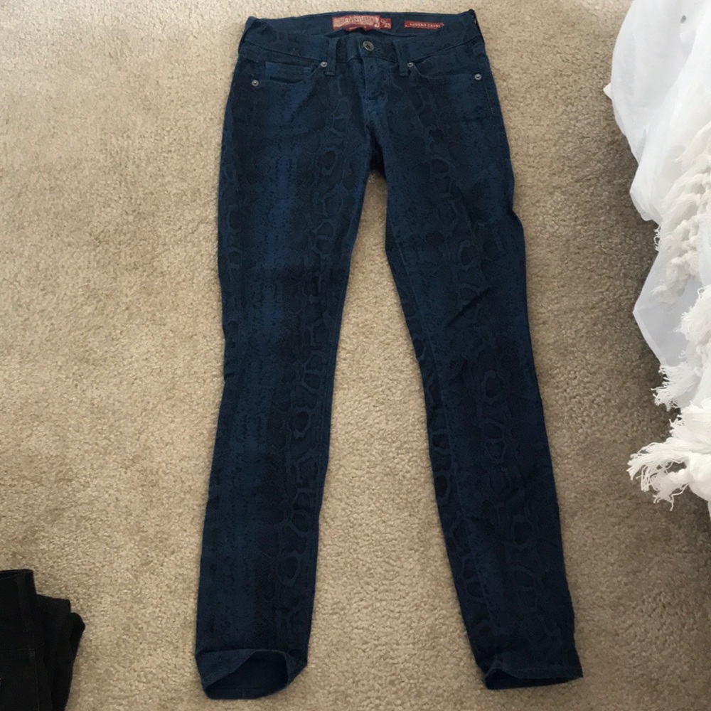 Lucky Brand Snake Skin Print Jean